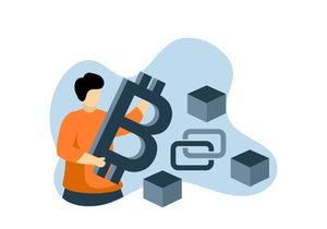 social network business Flat illustration
