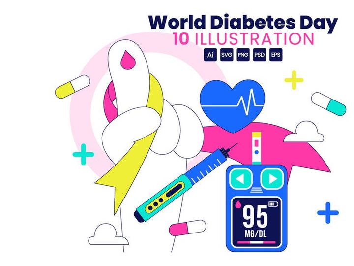 10 World Diabetes Day Illustration