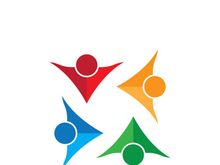 Community logo business template and icon people vector