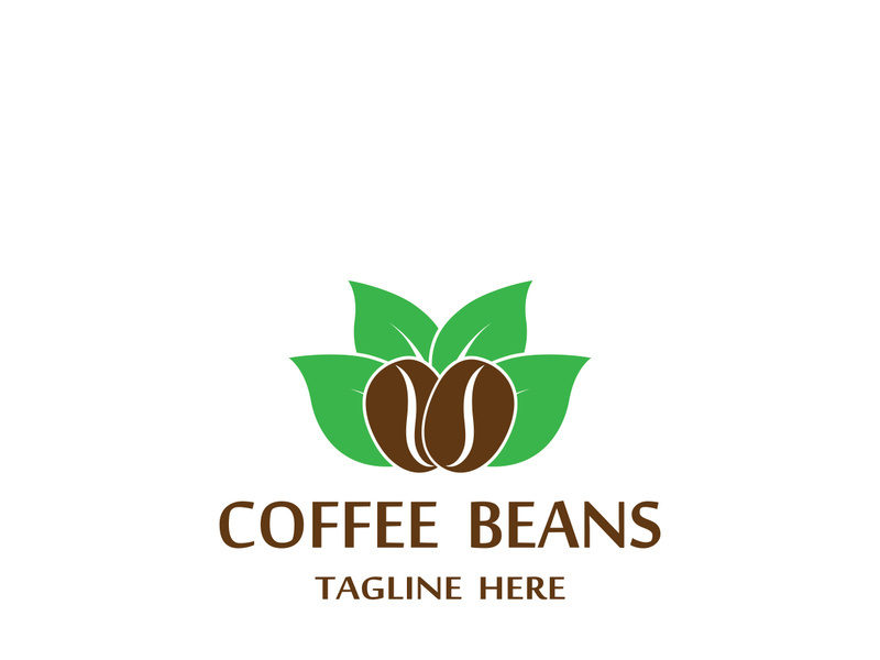 Premium coffee bean logo design.