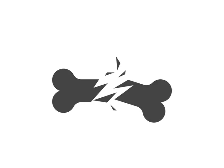 Bone icon design illustration