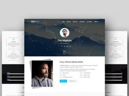 Personal Portfolio HTML Landing Page Template preview picture
