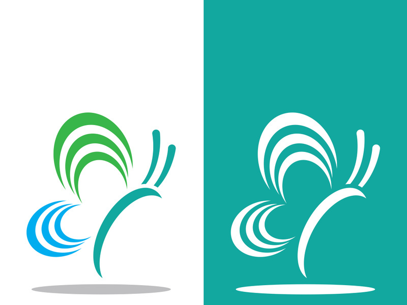 Butterfly logo icon vector design illustration