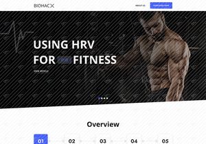 Biohack - Gym & Fitness Figma Template