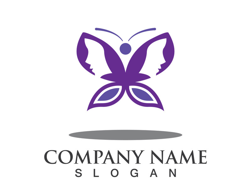 Butterfly logo template symbol vector icon design