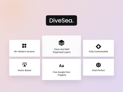 DiveSea - NFT Market App UI KIT