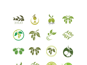 Extra virgin olive oil logo icon design vector illustration preview picture