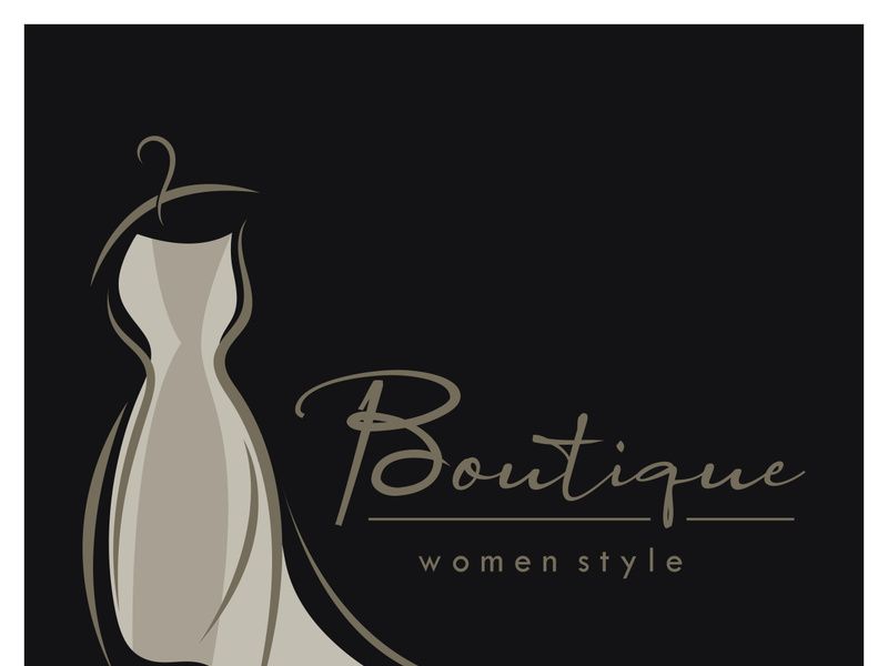 elegant women's fashion logo, clothing, boutique, convection, tailor, garment, business, apparel, fashion designer