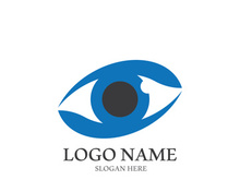 Branding identity corporate eye care vector logo design