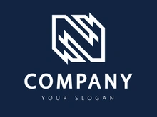 Monogram letter N logo Vector