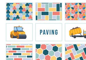 10 Paving Vector Illustration