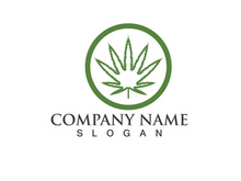 Canabis leaf vector illustration icon