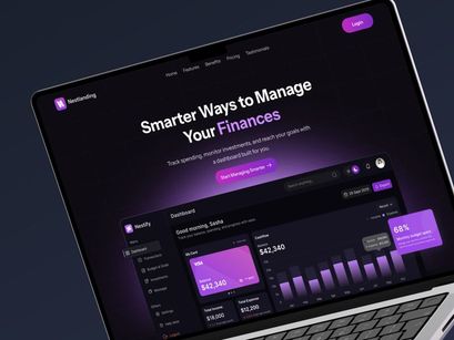 NestLanding - Fintech SAAS Landing Page
