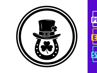 St. Patrick's Day Lucky Charm Silhouette