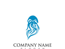 Jellyfish icon illustration design, simple logo template vector