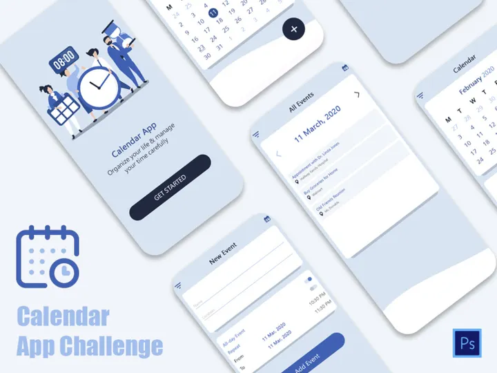 Calendar App UI/UX Design