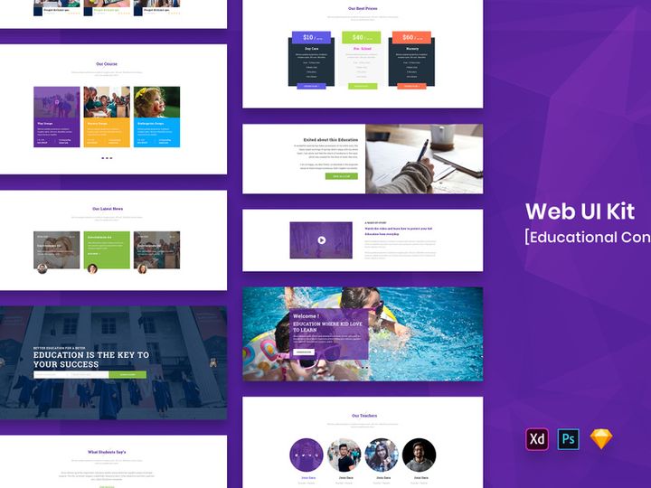 Education Web UI Kit-02