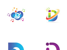 Modern initial letter D initial logo.