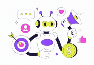 10 AI Marketing Vector Illustration