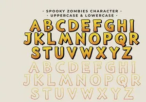 Spooky Zombies - Halloween Display Font