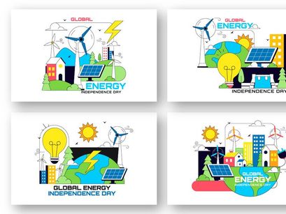 10 Global Energy Independence Day Illustration