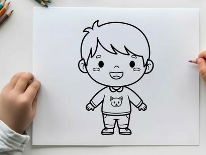Crying toddler boy in pajamas vector illustration