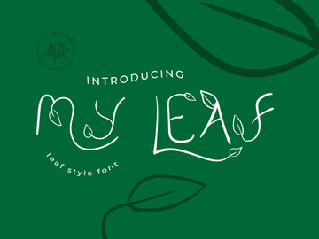 My Leaf - Leaf Stylish Font preview picture