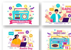 13 World Radio Day Illustration