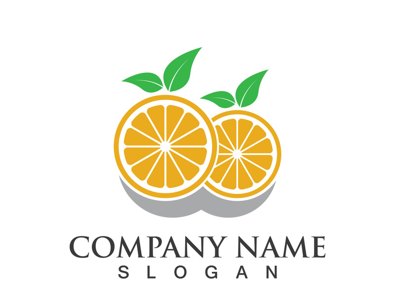Orange logo design vector icon illustration design