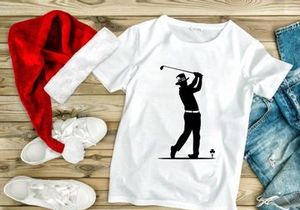 Golfer Lephrechaun Silhouette