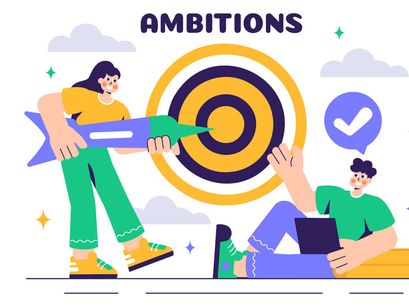 10 Ambitions to Success Illustration