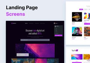 RareNFT - NFT Marketplace Landing Page UI Kit