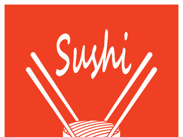 Sushi logo template vector icon for Japanese food illustration design preview picture