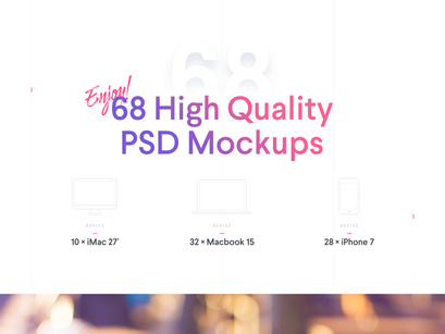 High Quality PSD Mockups
