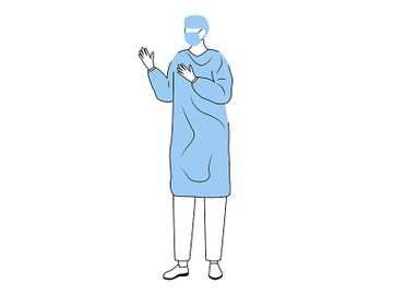 Surgeon flat vector illustration preview picture