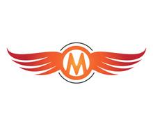 Wing bird logo vector