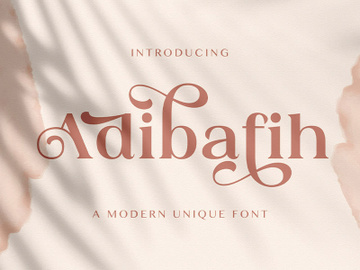 Adibafih - Casual Serif Font preview picture