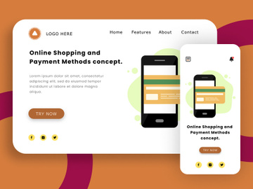 Online Shopping and Payment Methods concept preview picture