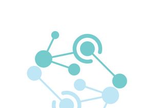 Neuron logo icon design template flat vector