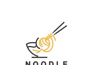 Noodle Logo Template Modern and Minimalist Concept Using Bowl
