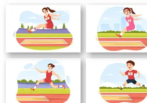 11 Long Jump Sport Illustration