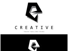 creative letter e logo design, for brand, startup, business, company, identity, application, vector