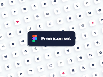 Free icon pack for Figma – 1000+ icons preview picture