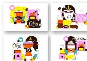 10 International Coffee Day Illustration