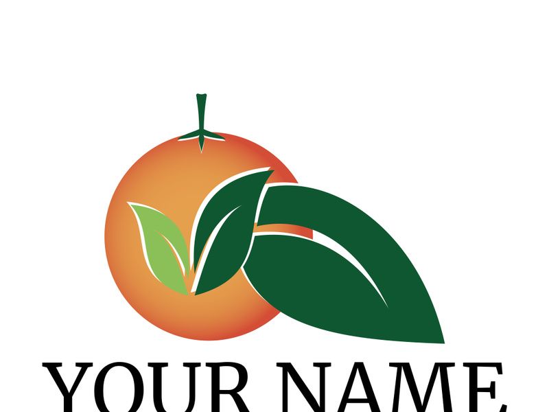 Green leaf logo design vector illustration