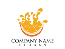 Orange logo design Vector icon illustration design