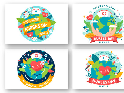 12 International Nurses Day Illustration
