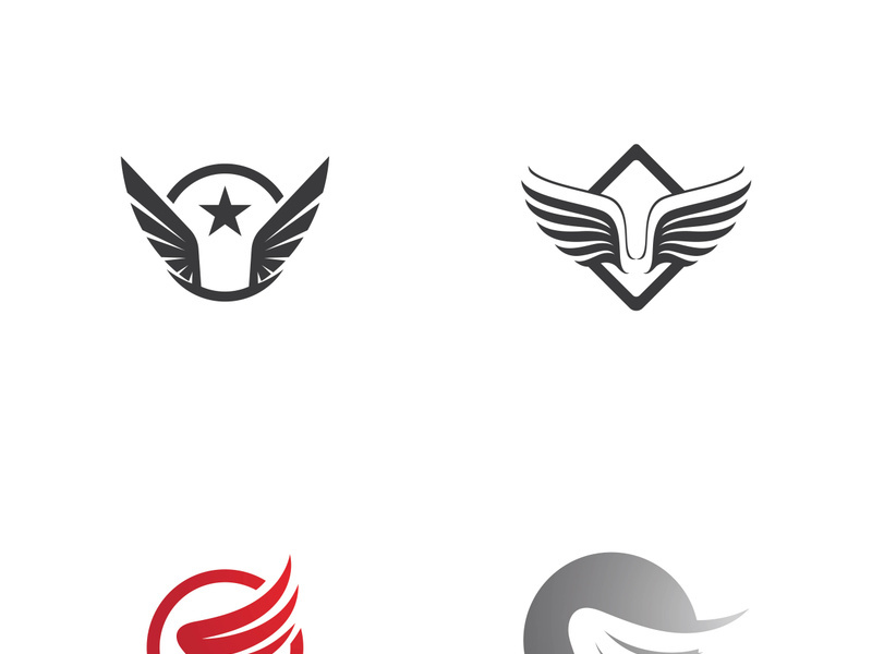 Wing illustration logo and symbol vector