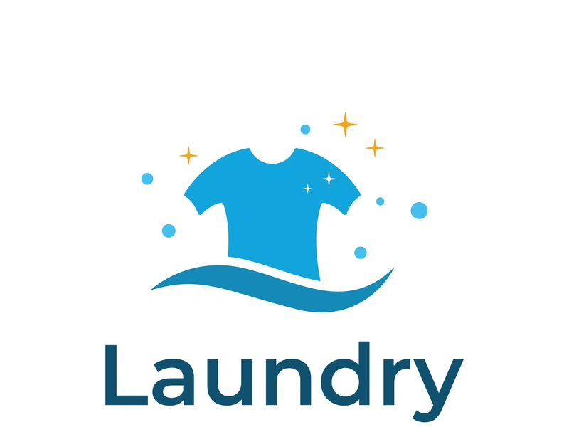 Laundry logo creative design with concept of washing machine, clothes or clothes, foam. Logo for washing , badge,company.