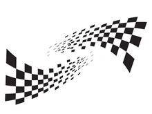 Race flag design illustration